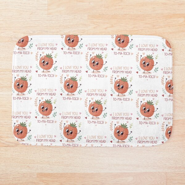 Item preview, ¡Te amo desde mi cabeza, To-ma-toes! Lindos juegos de palabras designed and sold by MagicalThreads.