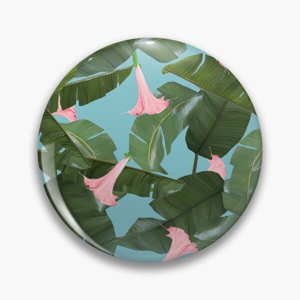 Item preview, Wild Flower, Tropical Jungle Banana Leaves Botanical, Floral Nature Garden Blush Plants designed and sold by 83oranges.com.