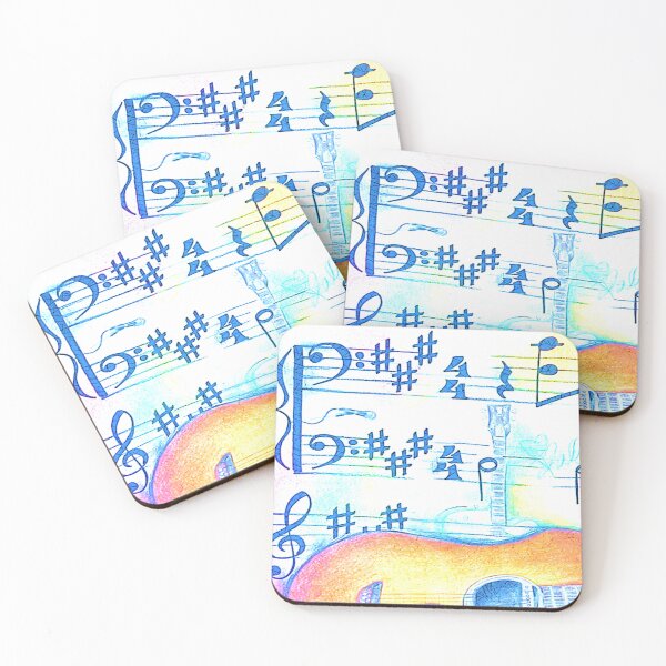Item preview, Guitar Music No. 8 designed and sold by MyBottomShelf.
