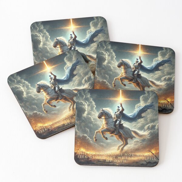 Item preview, The battlefield is not where I seek glory, but where I fulfill my oath. designed and sold by MacksMerch.
