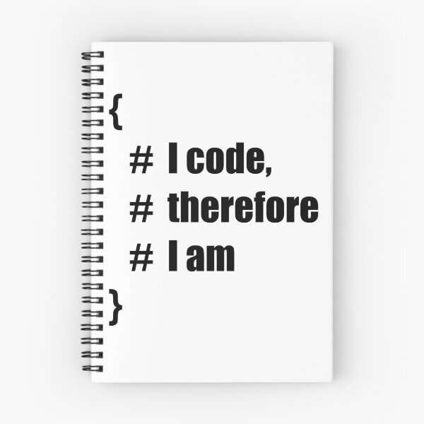 Item preview, "I Code, Therefore I Am designed and sold by coyoteink.