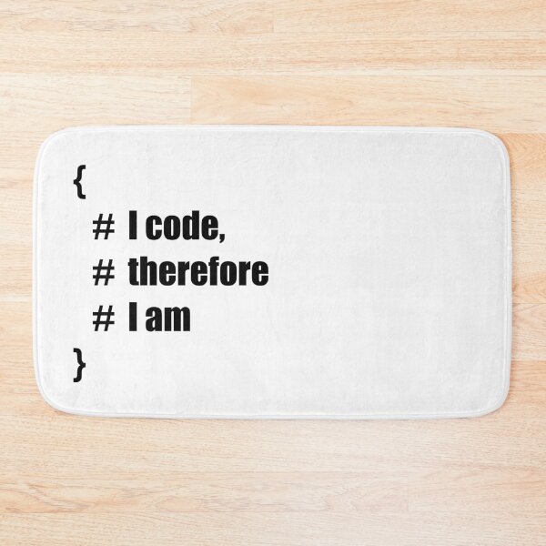 Item preview, "I Code, Therefore I Am designed and sold by coyoteink.