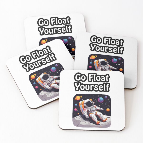 Item preview, Go Float Yourself - Astronaut Lounging on Moon quote 3 designed and sold by Tom-Johnson.