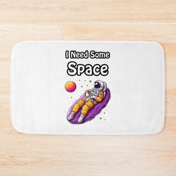 Item preview, I Need Some Space - Astronaut Lounging on Moon quote 1 designed and sold by Tom-Johnson.