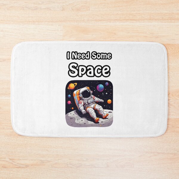 Item preview, I Need Some Space - Astronaut Lounging on Moon quote 3 designed and sold by Tom-Johnson.