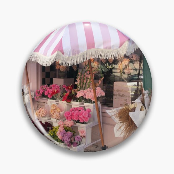 Item preview, Flower Floral Store Front Pink Umbrella Coquette designed and sold by SunfullyYours.