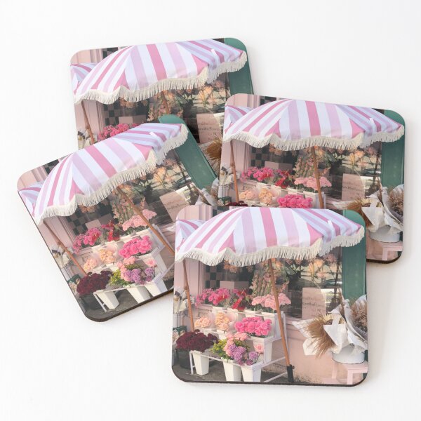 Item preview, Flower Floral Store Front Pink Umbrella Coquette designed and sold by SunfullyYours.