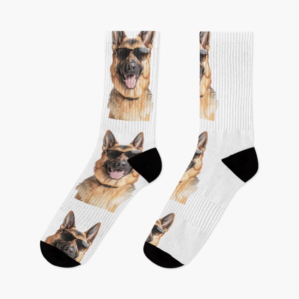 Item preview, Funny cool German Shepherd Dog wearing sunglasses designed and sold by LazyOwlStore.