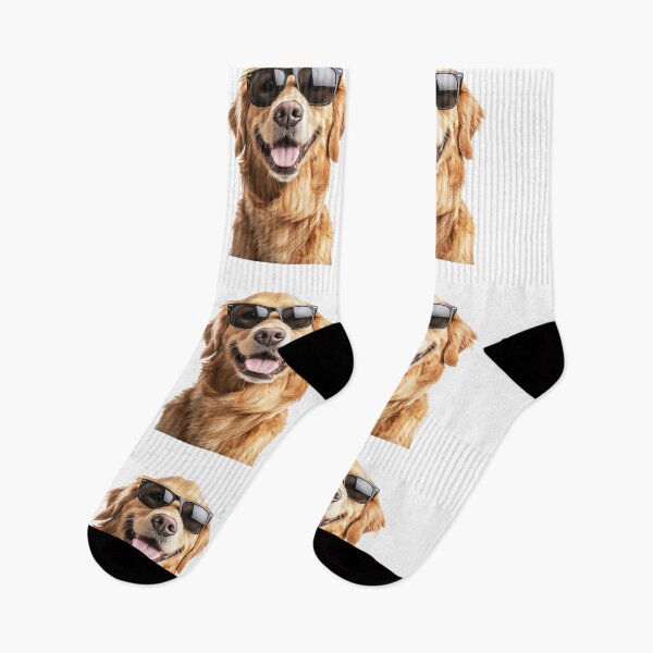 Item preview, Funny cool Golden Retriever Dog wearing sunglasses designed and sold by LazyOwlStore.