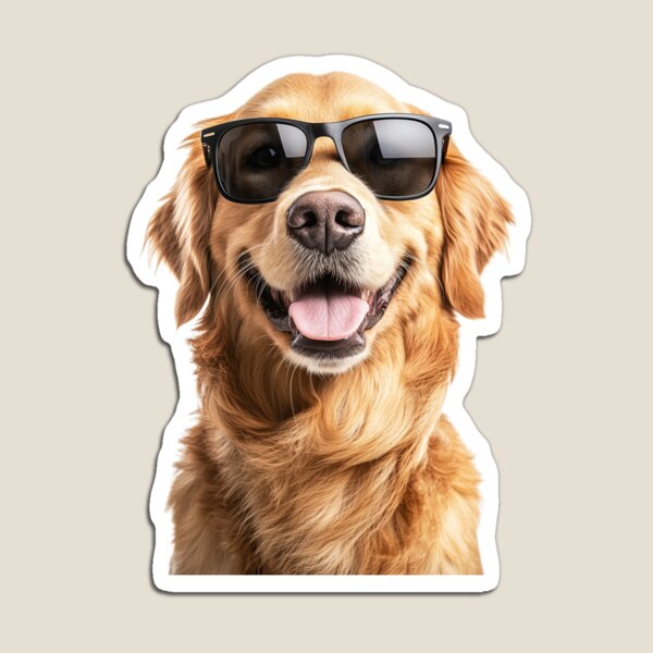 Item preview, Lustiger cooler Golden Retriever Hund mit Sonnenbrille designed and sold by LazyOwlStore.