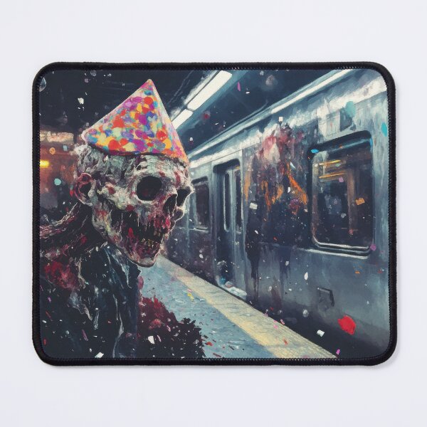 Item preview, NYC Subway Zombie's Spooky Party Hat Bash designed and sold by PiranhaEatFashion.