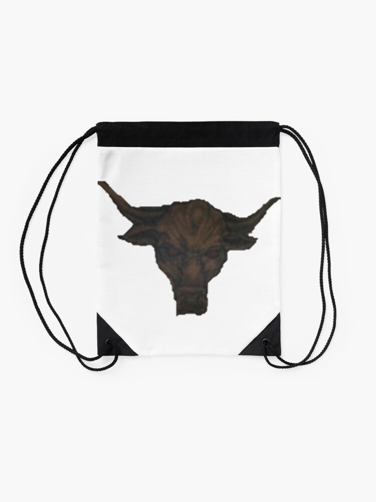 Dwayne the rock Johnson Brahma Bull Tattoo Drawstring Bag