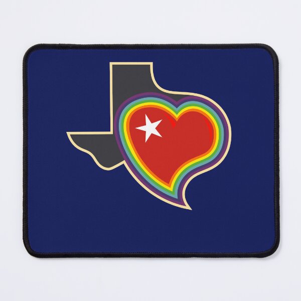 Item preview, TEXAS RAINBOW HEART, LGBTQ TEXAN SYMBOL GRAPHIC T-SHIRT designed and sold by bessartex.