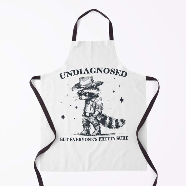 Item preview, Undiagnosed But Everyone's Pretty Sure Funny Cowboy Raccoon, Undiagnosed But I'm Pretty Sure designed and sold by My Kozy Shoppe.