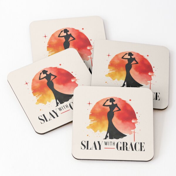Item preview, Slay With Grace In A Timeless Black And Red Woman Silhouette designed and sold by SplashTastic.