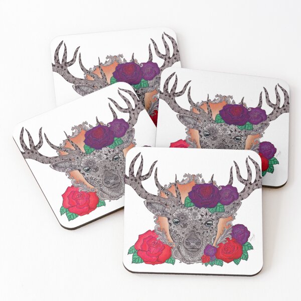 Item preview, Stag of Roses designed and sold by SamuelJ.
