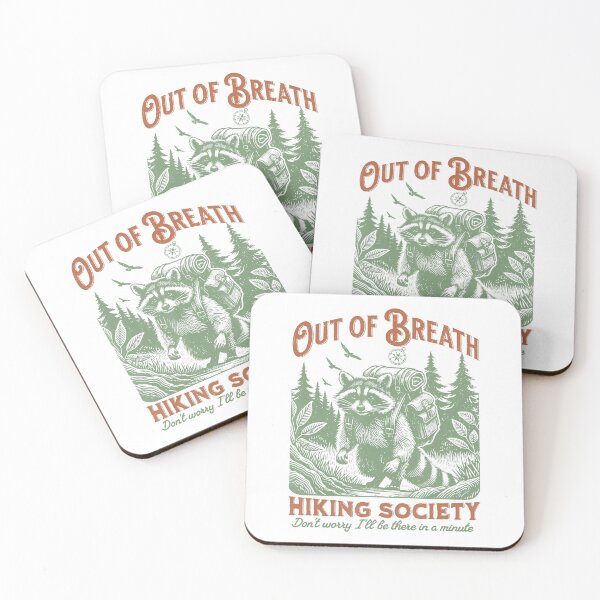 Item preview, Out Of Breath Hiking Society Funny Trash Pandas Wild Raccoon designed and sold by Wisppiaa.