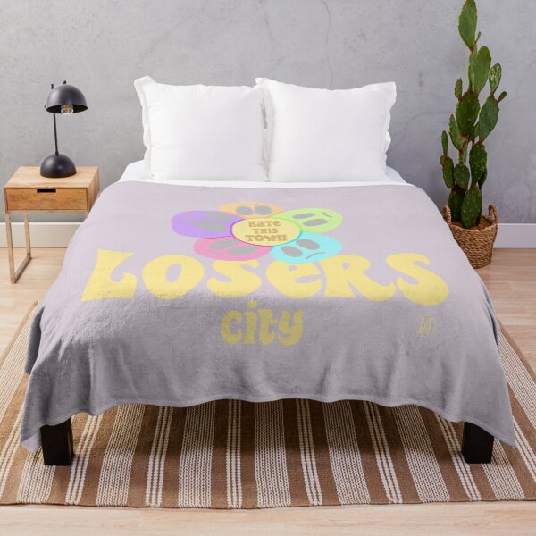 Item preview, Depressed Flower Losers city hate this town hoodie designed and sold by petiteToulon.