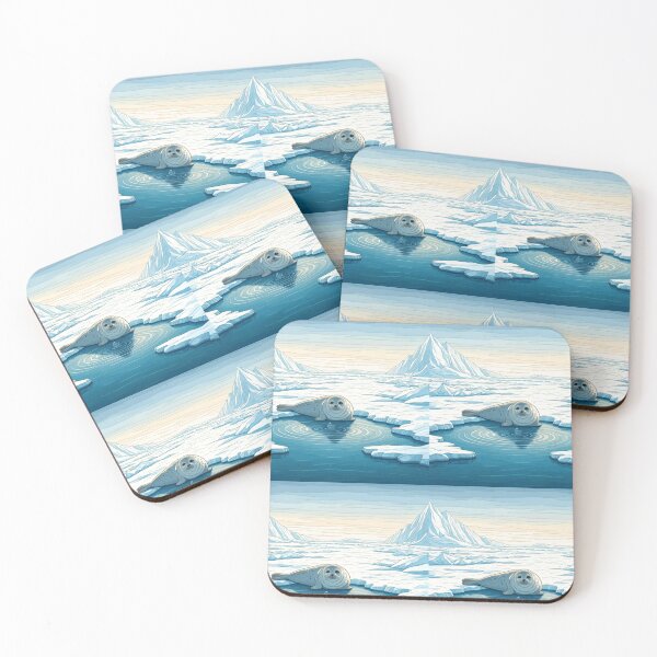 Item preview, Advent Day 23: Harp Seal by the Ice Pool designed and sold by MIIKE DESIGN.