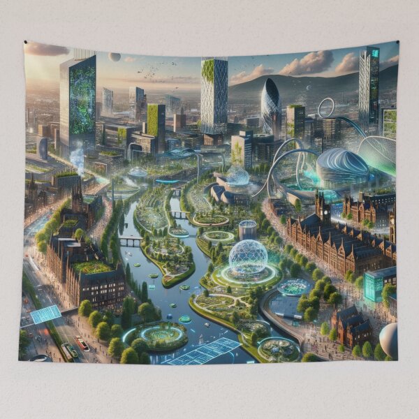 Item preview, Manchester - Futuristic Cities designed and sold by Eric Nagel.