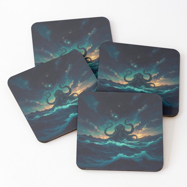 Item preview, Kraken in Ocean Under Starry Night designed and sold by Christian Weiss.