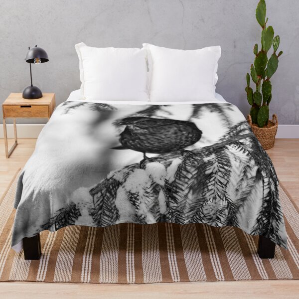 Item preview, ¿Quién está ahí? Mirlo euroasiático blanco y negro designed and sold by Jouko Lehto Photography.
