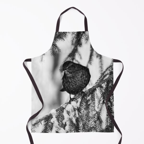 Item preview, Who is there. Eurasian blackbird bw designed and sold by Jouko Lehto Photography.