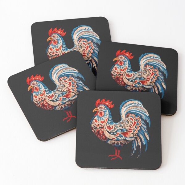 Item preview, Colorful Roosters pop art designed and sold by Kristylynn757.