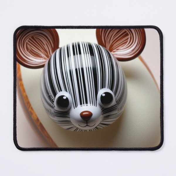 Item preview, Kawaii Striped Mouse Head designed and sold by Azrabi.