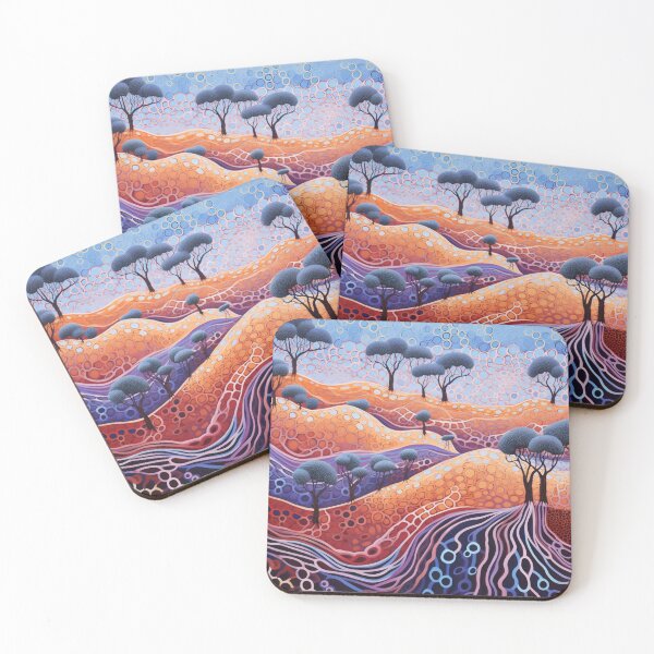Item preview, Arte de puntos de inspiración aborigen - Valle australiano designed and sold by GrinGalore.