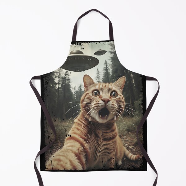 Item preview, Cat Selfie UFO Funny Meme Vintage Photo for Men Women Kids designed and sold by masterdeer.