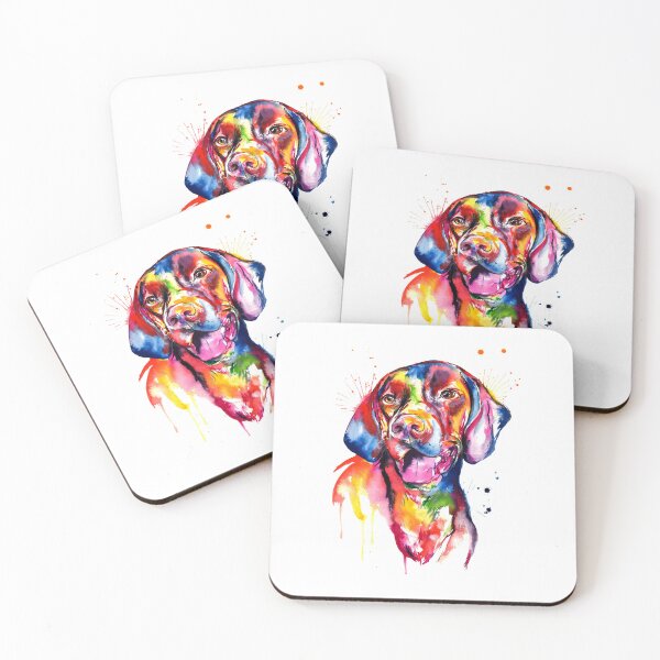 Item preview, Weimaraner Dog Colorful Art designed and sold by doodIllustrate.