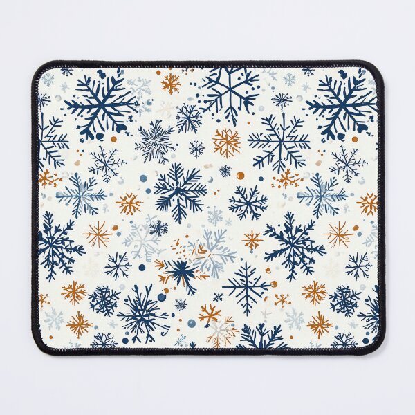 Item preview, Geometric Snowflake Art in Cool Winter Tones designed and sold by Piotrek0001.