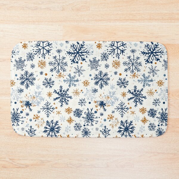 Item preview, Geometric Snowflake Art in Cool Winter Tones designed and sold by Piotrek0001.