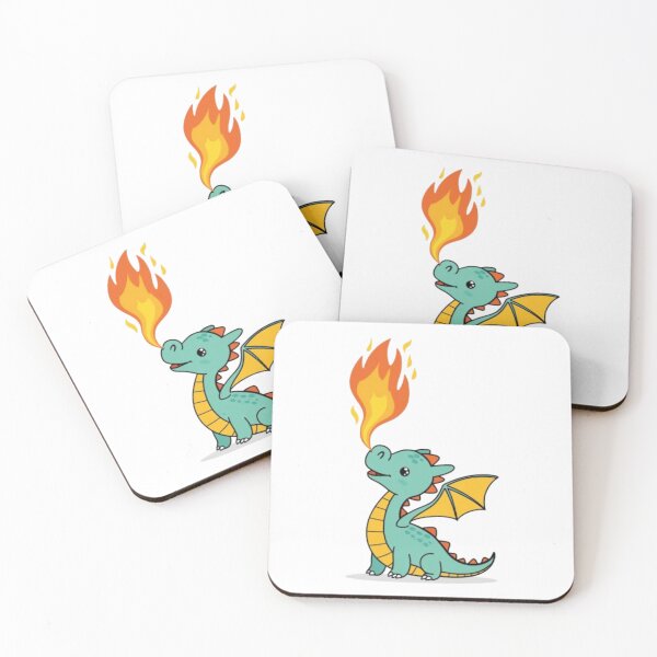 Item preview, Baby Dragon breathing fire  designed and sold by ShopTwentyFour.