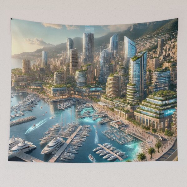Item preview, Monaco - Futuristic Cities designed and sold by Eric Nagel.