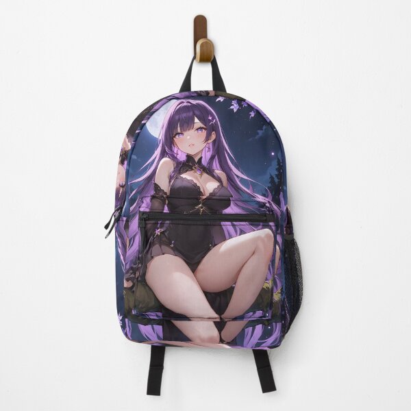 Item preview, Anime Girl with Long Purple Hair designed and sold by ByteyCreatives.