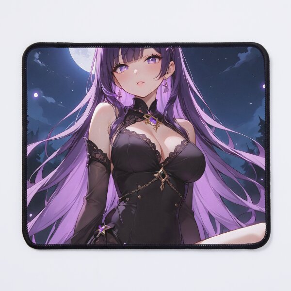 Item preview, Anime Girl with Long Purple Hair designed and sold by ByteyCreatives.