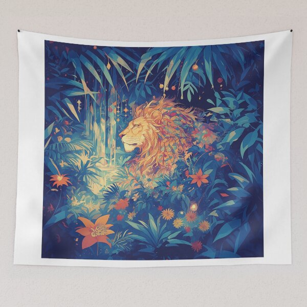 Item preview, Tribal Lion in the Jungle designed and sold by Christian Weiss.