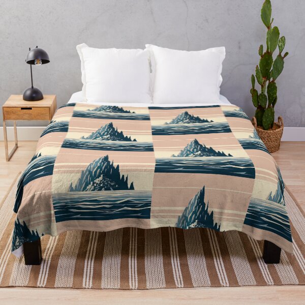 Item preview, Skellig Michael Island Minimalism Art Style designed and sold by artofuniverse.