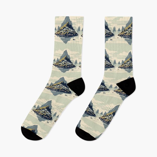Item preview, Skellig Michael Island Minimalism Art Style designed and sold by artofuniverse.