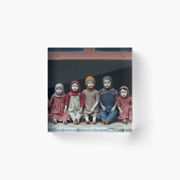 Item preview, Old dolls in a window designed and sold by Palatinasart.