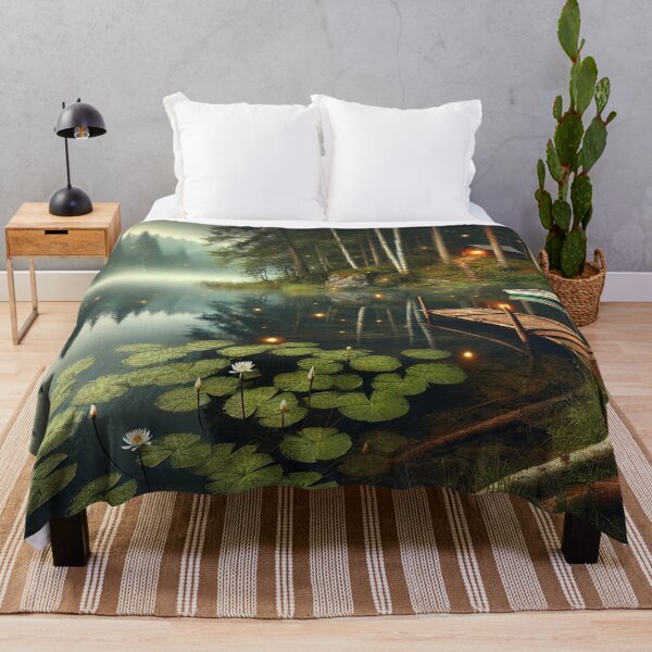 Item preview, Enchanted Lakeside Cabin Retreat designed and sold by QuirkWears.