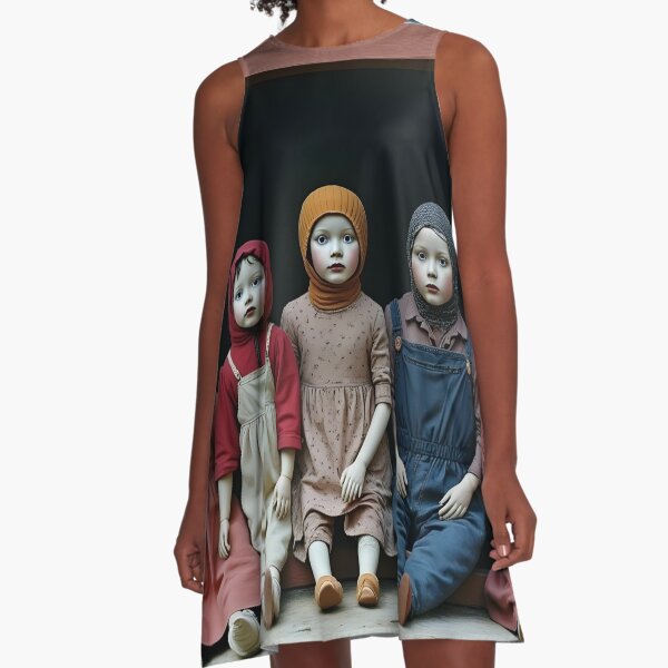 Item preview, Old dolls in a window designed and sold by Palatinasart.