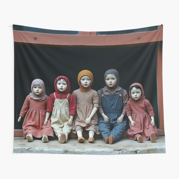Item preview, Old dolls in a window designed and sold by Palatinasart.