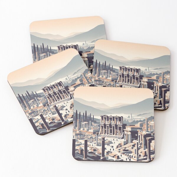 Item preview, Ancient City of Ephesus Minimalism Art Style designed and sold by artofuniverse.