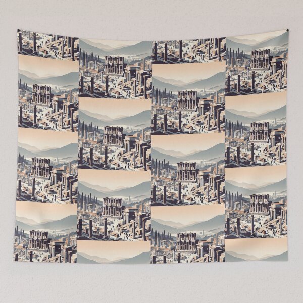 Item preview, Ancient City of Ephesus Minimalism Art Style designed and sold by artofuniverse.