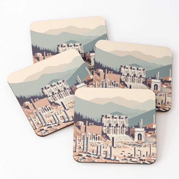 Item preview, Ancient City of Ephesus Minimalism Art Style designed and sold by artofuniverse.