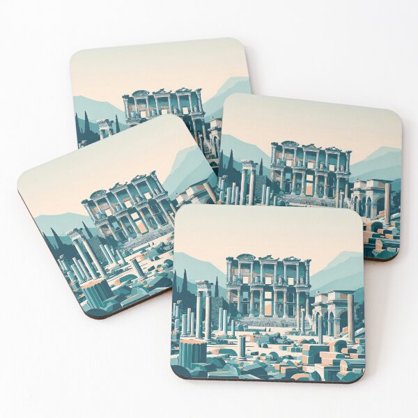 Item preview, Ancient City of Ephesus Minimalism Art Style designed and sold by artofuniverse.