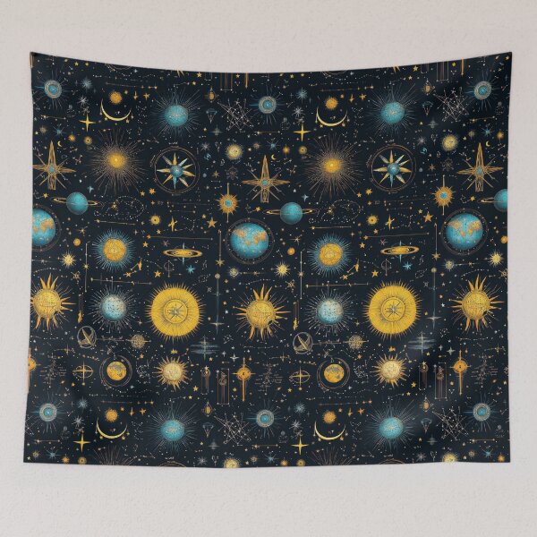 Item preview, Planetary Designs with Glowing Celestial Accents designed and sold by Piotrek0001.